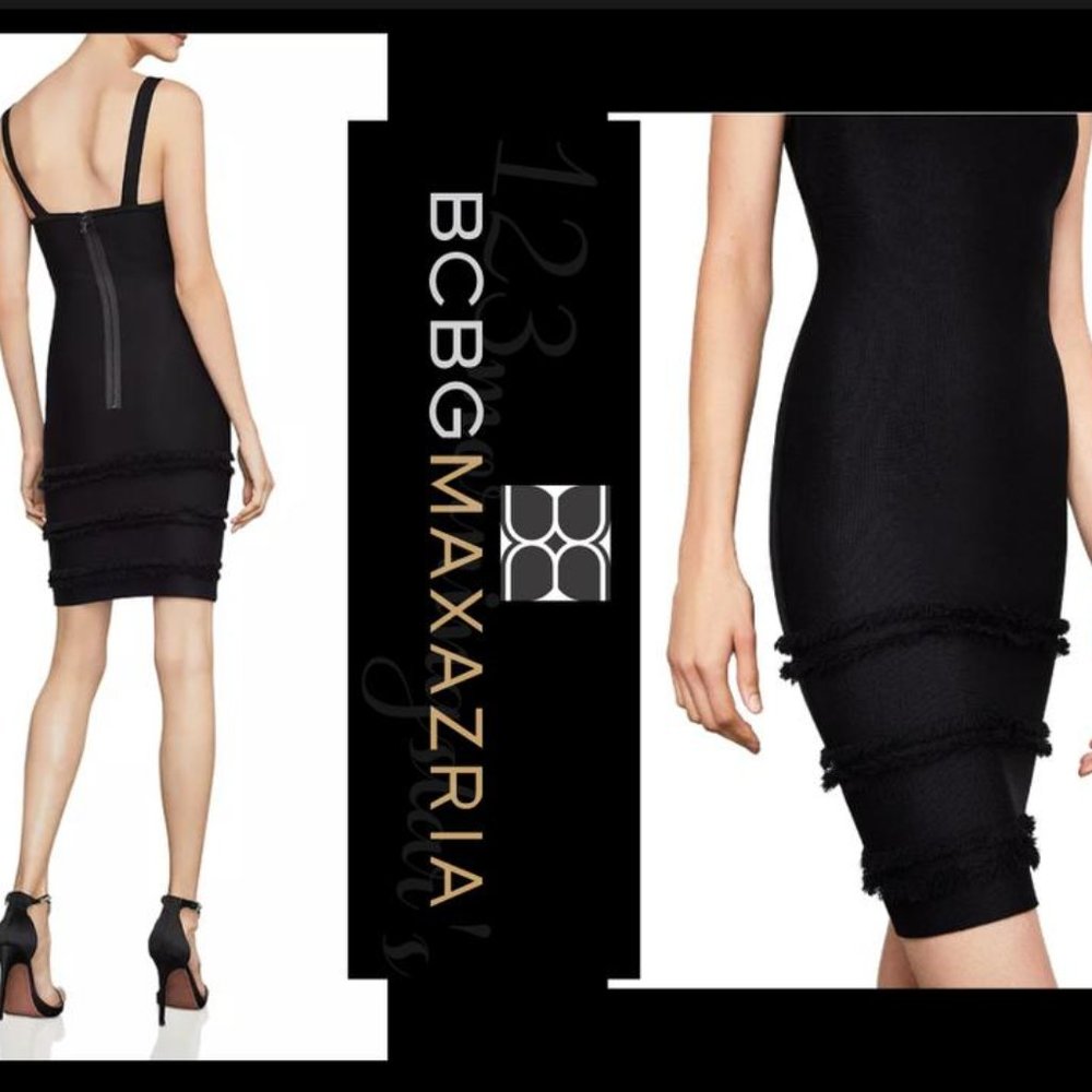 BCBG Max Azria Sheath dress with fringe